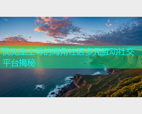 沈先生主导的海角社区多元互动社交平台揭秘